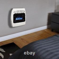 10000 BTU Dual Fuel Vent Free Convection Wall Heater Thermostatic Blue Flame