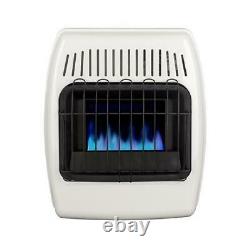 10000 BTU White Dual Fuel Convection Vent Free Wall Heater Home Cabin Warmer