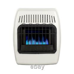 10000 BTU White Dual Fuel Convection Vent Free Wall Heater Home Cabin Warmer