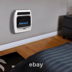 10K BTU Blue Flame Vent Free NG Wall Heater Thermostatic