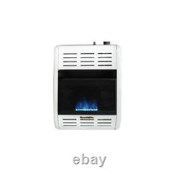 10 000 BTU Natural Gas Flame Vent Free Heater with Thermostat Blue