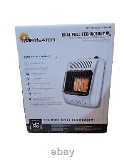 10,000 BTU Vent Free Radiant Dual Fuel Space Heater (Propane or Natural Gas)