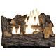 18 In. Dual Fuel Fireplace Logs Natural Gas Liquid Propane Vent Free Insert Kit