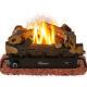 18 Inch Vent-free Natural Gas Log Set 30000 Btu Dual Burner Glowing Ember