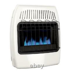 20000 BTU Wall Heater Dual Fuel Vent Free Blue Flame Convection Icehouse Warmer