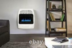 20000 BTU Wall Heater Dual Fuel Vent Free Blue Flame Convection Icehouse Warmer