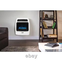 20,000 BTU Blue Flame Vent Free Natural Gas Thermostatic Wall Heater