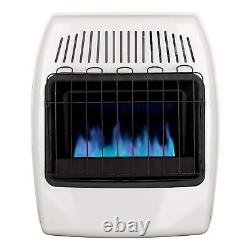 20,000 BTU Natural Gas Blue Flame Vent Free Wall Heater, White