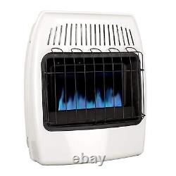 20,000 BTU Natural Gas Blue Flame Vent Free Wall Heater, White