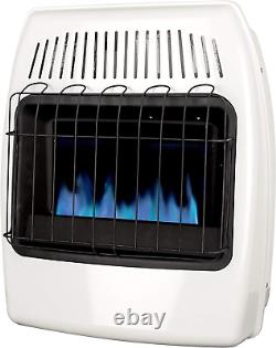 20,000 BTU Natural Gas Blue Flame Vent Free Wall Heater, White