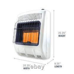 20,000 BTU Vent Free Radiant Dual Fuel Heater