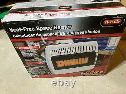 28 White Vent-Free Radiant Wall Heater 30,000 BTU Thermostat Control