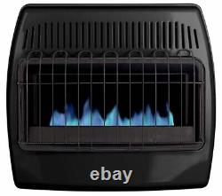 30000 BTU Dual Fuel Indoor Vent Free Blue Flame Convection Wall Heater Cabin