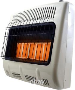 30000 Btu Vent Free Radiant Propane Heater with Thermostat and Blower