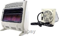 30K BTU NG Vent Free Blue Flame Heater with Built in Blower (Natural Gas)