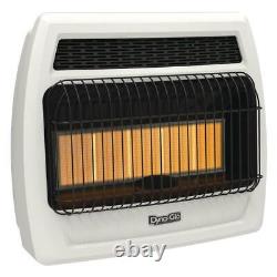 30,000 BTU Natural Gas Infrared Vent Free Thermostatic Wall Heater Home Warmer