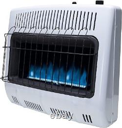 30,000 BTU Vent Free Blue Flame Natural Gas Heater, White