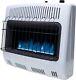 30,000 Btu Vent Free Blue Flame Natural Gas Heater, White