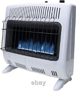 30,000 BTU Vent Free Blue Flame Natural Gas Heater, White