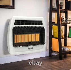 30,000 BTU Vent Free Infrared Natural Gas Thermostatic Wall Heater