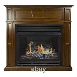 46 Full Size Natural Gas Vent Free Fireplace System 32,000 BTU, Rich Heritage