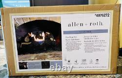 Allen + Roth 4976272 Natural Gas or Propane Log Set Oak Vent Free 30,000 Heater