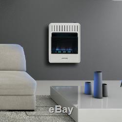 Avenger Dual Fuel Ventless Blue Flame Gas Heater With Base, Vent Free 20K BTU