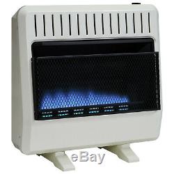 Avenger Dual Fuel Ventless Blue Flame Gas Heater With Blower and Base, Vent Free