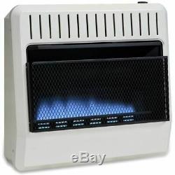 Avenger Dual Fuel Ventless Blue Flame Gas Heater With Blower and Base, Vent Free