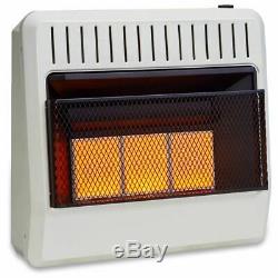 Avenger Recon Dual Fuel Ventless Infrared Gas Wall Heater, Vent Free 30,000 BTU