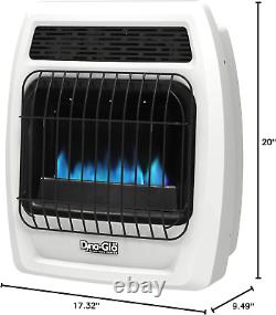 BFSS10NGT-2N 10,000 BTU Natural Gas Blue Flame Thermostatic Vent Free Wall Heate