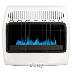Blue Flame Wall Heater 30,000 BTU Vent Free Natural Gas with Variable Control Knob