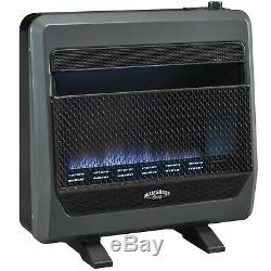 Bluegrass Living Natural Gas VentFree Blue Flame Gas Heater With Blower and Feet