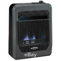 Bluegrass Living Natural Gas VentFree Blue Flame Gas Space Heater With Base Feet