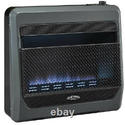 Bluegrass Living Propane Gas VentFree Blue Flame Gas Heater With Blower and Feet