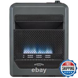 Bluegrass Living Propane Gas Vent Free Blue Flame Gas Space Heater with Blower a