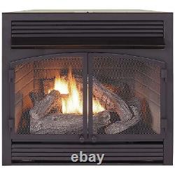 Bluegrass Living, Ventless Gas Fireplace Insert Ventless Firebox, Heat Output