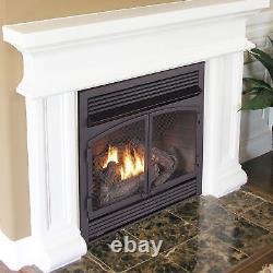 Bluegrass Living, Ventless Gas Fireplace Insert Ventless Firebox, Heat Output