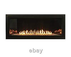 Boulevard Vent-Free 36-in Natural Gas Linear IP Fireplace, Thermostat Remote