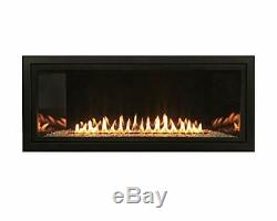 Boulevard Vent-Free 36-in Natural Gas Linear IP Fireplace, Variable Remote