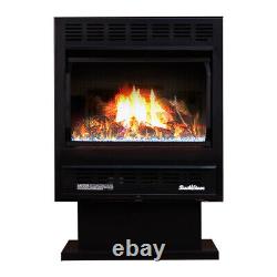 Buck Stove 1110 Vent-Free 22 NG/LP Gas Stove with Blower & Pedestal 10,000 BTU