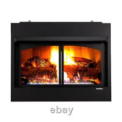 Buck Stove 36-42 ZCBBXL Vent-Free NG/LP Gas Fireplace Insert 40K BTU with Blower