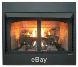 Buck Stove 42 Vent Free Zero Clearance Gas Fireplace with Oak Logs NG
