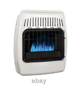 Dual Fuel Vent Free Convection Wall Heater Thermostatic Blue Flame 10,000 BTU