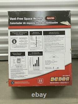 Dual Fuel Wall Garage Heater Vent Free T-Stat Liquid Propane Natural Gas 10K BTU