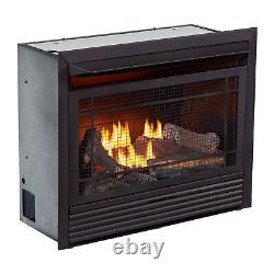 Duluth Forge 26,000 BTU Dual Fuel Ventless Gas Fireplace Insert withRemote Control