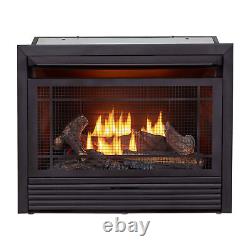 Duluth Forge 26,000 BTU Dual Fuel Ventless Gas Fireplace Insert withRemote Control