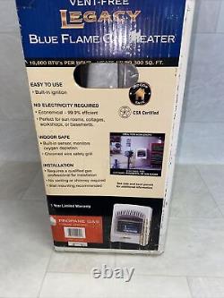 Dyna-Glo 10000 BTU Vent Free Blue Flame Liquid Propane Natural Gas Wall Heater