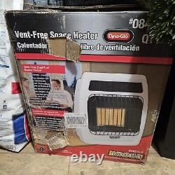 Dyna-Glo 12000 BTU White Dual Fuel Propane Natural Gas Infrared Vent Free Heater