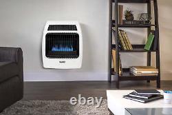 Dyna-Glo 20,000 BTU Natural Gas Blue Flame Vent Free Thermostatic Wall Heater